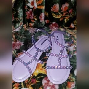 BOGO Torrid Lavender Sandals with Iridescent Accents